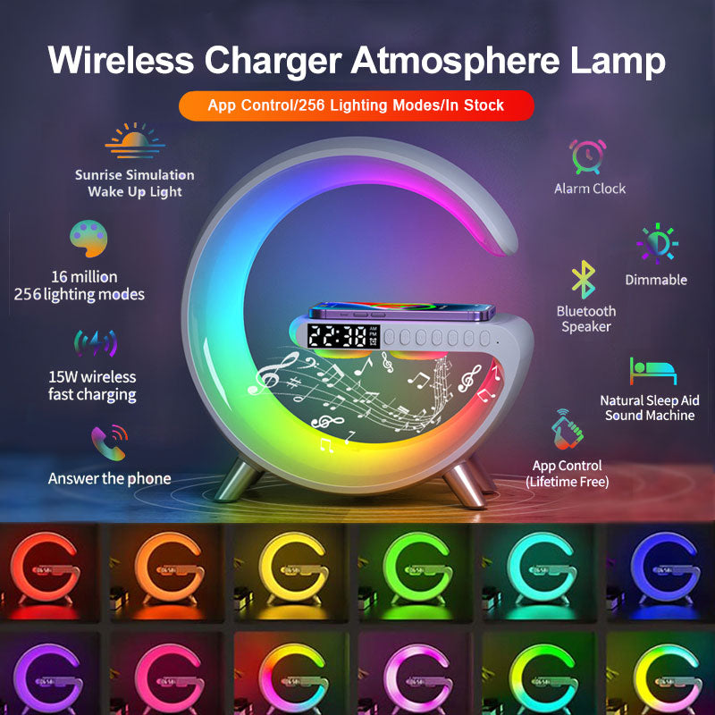 Intelligent Atmosphere Lamp, Speaker and Wireless Charger